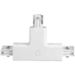 Intec_fan CONNETTORE TRACK DESTRO A ''T'' PER SISTEMA A BINARIO CON GUIDA TRIFASE COLORE BIANCO