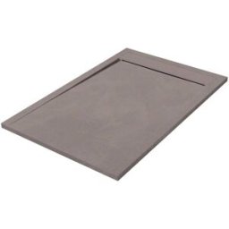 Tecnomat PIATTO DOCCIA SERIE HIGH MARMORESINA SPATOLATO TORTORA 70x100 H 3 cm PILETTA Ø 90 mm
