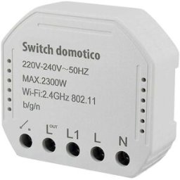 Proxe SWITCH DOMOTICO DEVIATORE-INTERRUTTORE WI-FI POTENZA MASSIMA 230W CON ALEXA E GOOGLE HOME