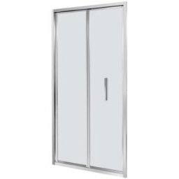 Tecnomat PORTA DOCCIA FENIS PIEGHEVOLE 88-92 cm H190cm VETRO TRASPARENTE 6mm PROFILI METALLO CROMATO