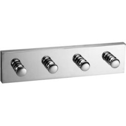 Tecnomat GANCIO QUADRUPLO SERIE ONLY IN METALLO CROMATO FISSAGGIO A MURO