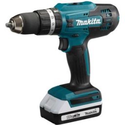 Makita TRAPANO BATTENTE 18 V HP488D006 2 BATTERIE LITIO 2 Ah COPPIA 42 Nm PESO 1,8 kg