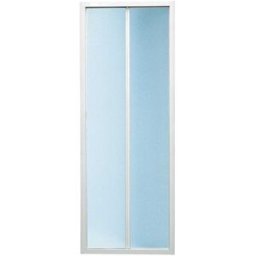 Tecnomat PORTA DOCCIA GRANCAYM PIEGHEVOLE (77-81) H185cm ACRILICO 1,8mm PROFILI BIANCHI