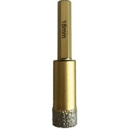 Symantec FRESA DIAMANTATA EXPERT Ø16 mm CERAMICA GRES GRANITO MARMO ATTACCO ESAGONALE A SECCO