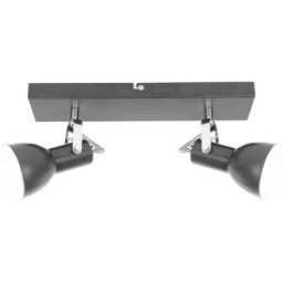 Globo BARRA 2 LUCI BROWNIES IN METALLO MARRONE CON INTERNO BIANCO 2xE14 MAX 40W ESCLUSE