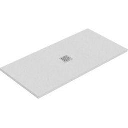 Tecnomat PIATTO DOCCIA TEVERE PIETRA MARMORESINA BIANCO 70x140 cm H 2,2 cm PILETTA Ø90 mm