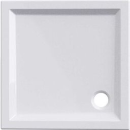 Tecnomat PIATTO DOCCIA SERIE MIAMI IN ACRILICO BIANCO 80x80 H 6 cm PILETTA Ø 90 mm