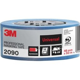 3M NASTRO MASCHERATURA 2090 48mm x 50m BLU WASHI INTERNO ESTERNO SUPERFICI LISCE/POCO RUVIDE