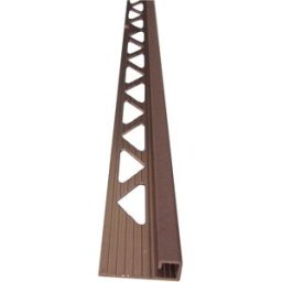 Arna PROFILO TRIMSQUARE ALLUMINIO BRILLANTE LxH 270x0,8 cm RAME SPAZZOLATO CROSS