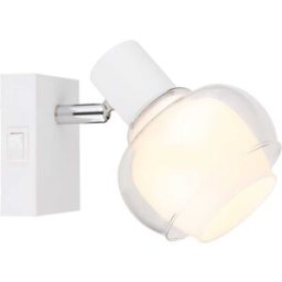 Tecnomat SPOT GLOBO TOKKI 1xE14 FINO 40W METALLO E DOPPIO VETRO ORIENTABILE