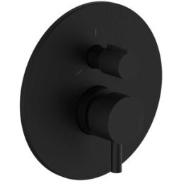Teorema MISCELATORE DOCCIA INCASSO 2 VIE KEO NERO CARTUCCIA Ø 35 mm