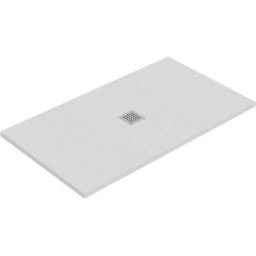 Tecnomat PIATTO DOCCIA TEVERE PIETRA MARMORESINA BIANCO 80x120 cm H 2,2 cm PILETTA Ø90 mm