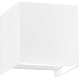 Intec_fan APPLIQUE LED ALFA 2x5W 950 lm CCT DA 3000K A 4000K 10x10x10 cm IP54 COLORE BIANCO