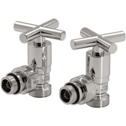 Poletti KIT VALVOLA E DETENTORE A SQUADRA MINIMALIST 1/2'' ATTACCO EK CROMO