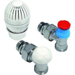 Giacomini KIT TERMOSTATICO A SQUADRA PER RADIATORI TUBO RAME/PEX 1/2'' ATTACCO 16 mm