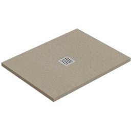 Tecnomat PIATTO DOCCIA TEVERE PIETRA MARMORESINA SABBIA 70x90 cm H 2,2 cm PILETTA Ø90 mm