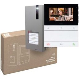 Comelit KIT VIDEOCITOFONO A 2 FILI QUADRA ESPANDIBILE FINO A 4 FAMIGLIE INTERNO VIVAVOCE