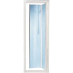 Tecnomat PORTA DOCCIA GRANCAYM PIEGHEVOLE (69-73) H185cm VETRO TEMPERATO 3mm STAMPATO PROFILI BIANCHI