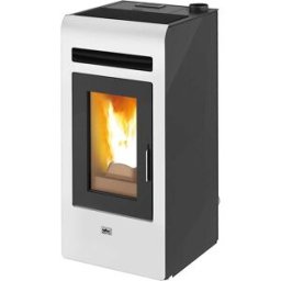 Adler STUFA A PELLET AD ARIA CORTINA 12C CANALIZZATA 11,2 kW 2 USCITE BIANCA