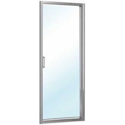Tecnomat PORTA DOCCIA VITA BATTENTE 67-72 H195cm VETRO TEMPERATO TRASPARENTE 6mm PROFILI ARGENTO LUCIDO