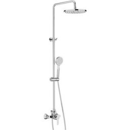 Roca COLONNA DOCCIA L20 1 GETTO CROMO SOFFIONE ABS Ø 250 mm MISCELATORE MECCANICO