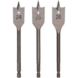 Krino 3 PUNTE PIATTE Ø24-25-26x152 mm PER LEGNO