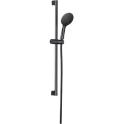 Essebagno SALISCENDI DOCCIA ENVOL 3 GETTI GUN METAL INTERASSE FISSO 750 mm ASTA 765 mm