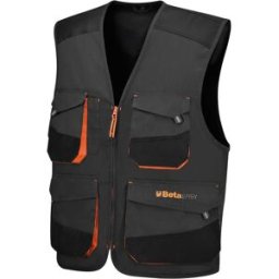 Beta GILET MULTITASCHE TWILL TAGLIA M COLORE GRIGIO