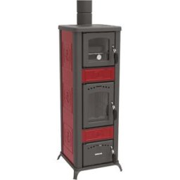 Lincar STUFA LEGNA ALICE 490 6,1 kW CON FORNO BORDEAUX