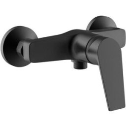 Tecnomat MISCELATORE DOCCIA ESTERNO AQUASANIT LIFE NERO CARTUCCIA Ø 35 mm