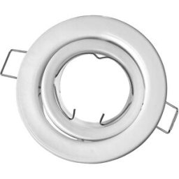 Intec_fan GHIERA A INCASSO REFLEX TONDA COLORE BIANCO ORIENTABILE 15° PER GU10 O MR16 Ø 100 mm