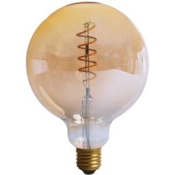 Tecnomat LAMPADINA PARKO LED FILAMENTO GLOBO E27 4W=25W 270 lumen 2200K LUCE CALDA Ø125x175 mm AMBRATA