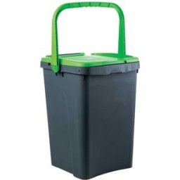 Tecnomat PATTUMIERA ECOPLUS 50 l VERDE CON CORPO GRIGIO 430x410 mm H 545 mm