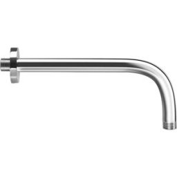 Tecom BRACCIO DOCCIA ROUND IN ACCIAIO CROMATO ø 21 mm L 250 mm M 1/2