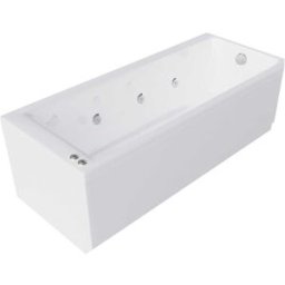 Luxtone VASCA IDROMASSAGGIO BN122 170x70 cm IN ACRILICO BIANCA CON PANNELLO FRONTALE LATERALE