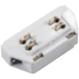 Intec_fan CONNETTORE TRACK LINEARE MINI PER SISTEMA A BINARIO CON GUIDA TRIFASE COLORE BIANCO