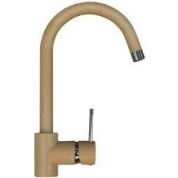 Piralla MISCELATORE LAVELLO SATURNO AVENA BOCCA ALTA AD ARCO CARTUCCIA CERAMICA Ø 35 mm