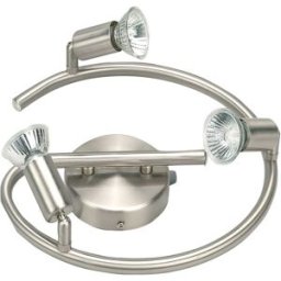 Globo SPIRALE 3 FARETTI MODELLO SLIM IN METALLO ATTACCO GU10 3x50W LAMPADINE ESCLUSE