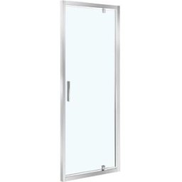 Tecnomat PORTA DOCCIA FENIS BATTENTE 78-82 cm H 190 cm VETRO TRASPARENTE 6mm PROFILI METALLO CROMATO