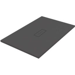 Tecnomat PIATTO DOCCIA SERIE TECNO IN MARMORESINA ARDESIA PIOMBO 70x120 H 3 cm PILETTA Ø 90 mm