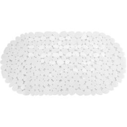 Tecnomat TAPPETO DOCCIA VASCA ZURIA OVALE 67,5x34,5 cm ANTISCIVOLO IN PVC BIANCO