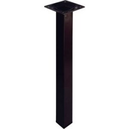 Tecnomat PIEDE PER MOBILE FISSO ELEMENT SYSTEM 250x25x25 mm ATTACCO VITI ACCIAIO NERO