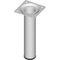 Tecnomat PIEDE PER MOBILE FISSO ELEMENT SYSTEM Ø 30 mm ALTEZZA 100 mm ATTACCO VITI ACCIAIO BIANCO