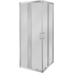 Tecnomat BOX DOCCIA BIONAZ QUADRATO (68-80)x (68-80)H190cm PROFILI CROMO TEMPERATO STAMPATO 5 mm