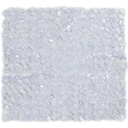 Tecnomat TAPPETO DOCCIA VASCA STONES QUADRATO 53x53 cm ANTISCIVOLO IN VINILE TRASPARENTE