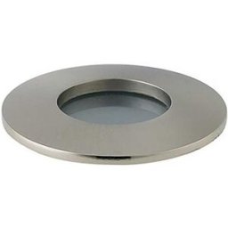 Intec_fan GHIERA A INCASSO VIPER TONDA COLORE NIKEL FISSA PER LAMPADINE GU10 O MR16 Ø 82x56 mm IP65