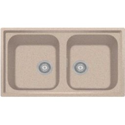 Tecnomat LAVELLO DIAMANT 86x50 cm IN GRANIT AVENA 2 VASCHE