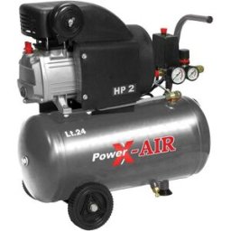 Powerxair COMPRESSORE 24 l MISTRAL 2hp LUBRIFICATO POWER X YE024 PRESSIONE 8 bar ARIA ASPIRATA 170 l/min
