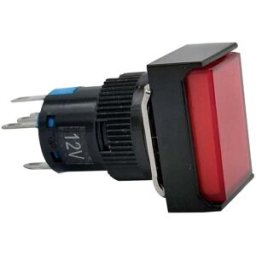 Tecnomat DEVIATORE A PRESSIONE 5A COLORE ROSSO TERMINALI FASTON A SALDARE 12V
