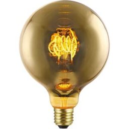 Suprema LAMPADINA LED GLOBO E27 4W=9W 70 lumen 2200K LUCE CALDA FINITURA ORO
